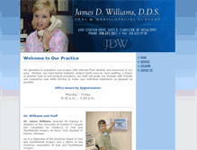 Tablet Screenshot of jamesdwilliamsdds.com